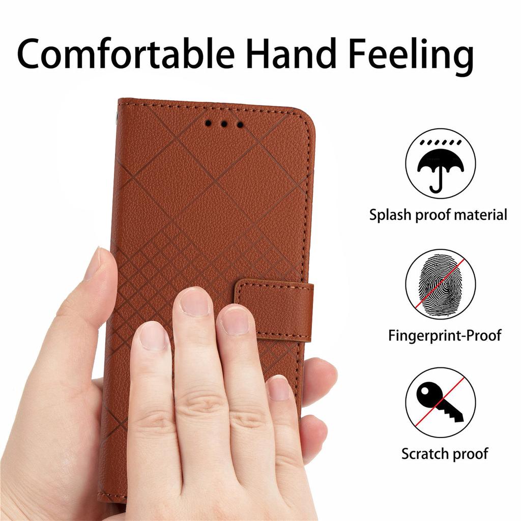 HT06 For Samsung Galaxy A54 5G Wallet Phone Case Anti-Drop Litchi Texture PU Leather Flip Cover