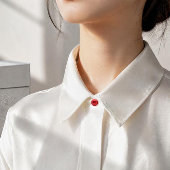 Quick Fix Neckline Clip 5PCS Pearl Buttons for Women, Clothing Invisible Anti-Exposure Safety Pins, No Pin Clothes Damage Iron Brooch Pins Fixation