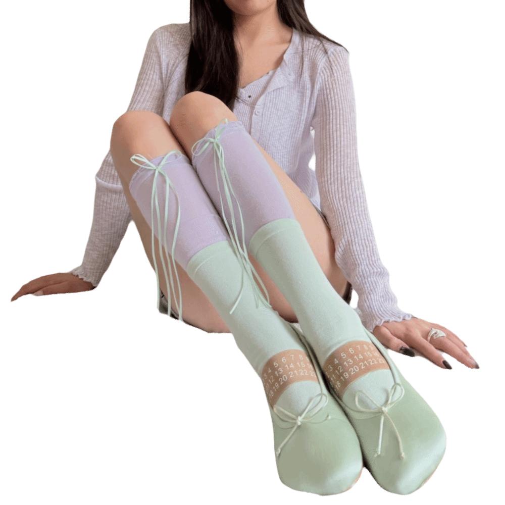 1Pair Cotton Over-the-knee Socks Colorful Thigh High Socks Kawaii Knee High Socks  Women Girl