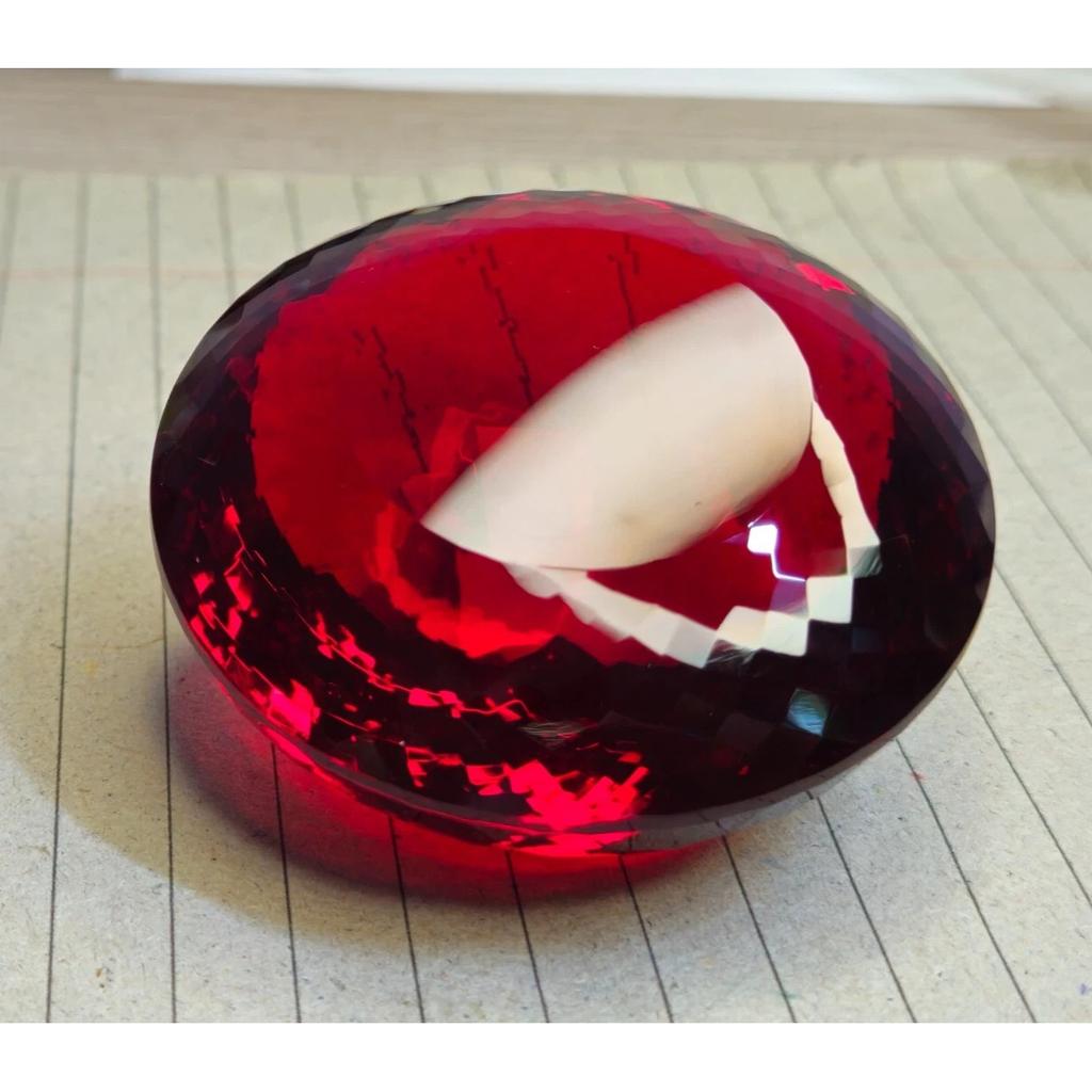 Natural Red Topaz 749.85 Ct Round Cut Certified Stunning Loose Gemstone