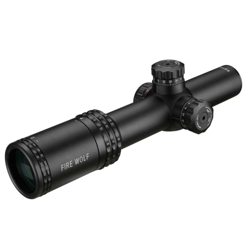 FIRE WOLF Silver 1-4X24 Polka Dot Dense Dot Sight Red Dot Hunting Belt Bracket Suitable for Hunting