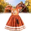 Hoppers Kinder Biber Verwandlung Cosplay Kleid Mit Cartoon Aufdruck Für Kinder Alter 3 Bis 8