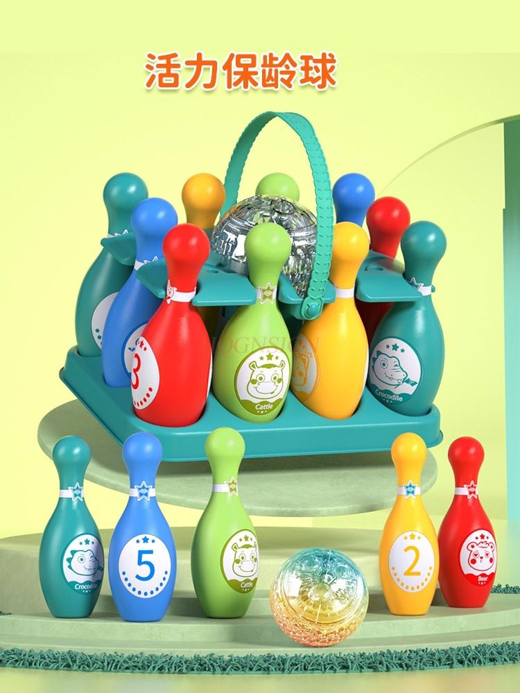 Bowling Toys For Children Large Indoor Parent-Child Interaction Sports Lighting Kindergarten 3-Year-Old Baby Puzzle