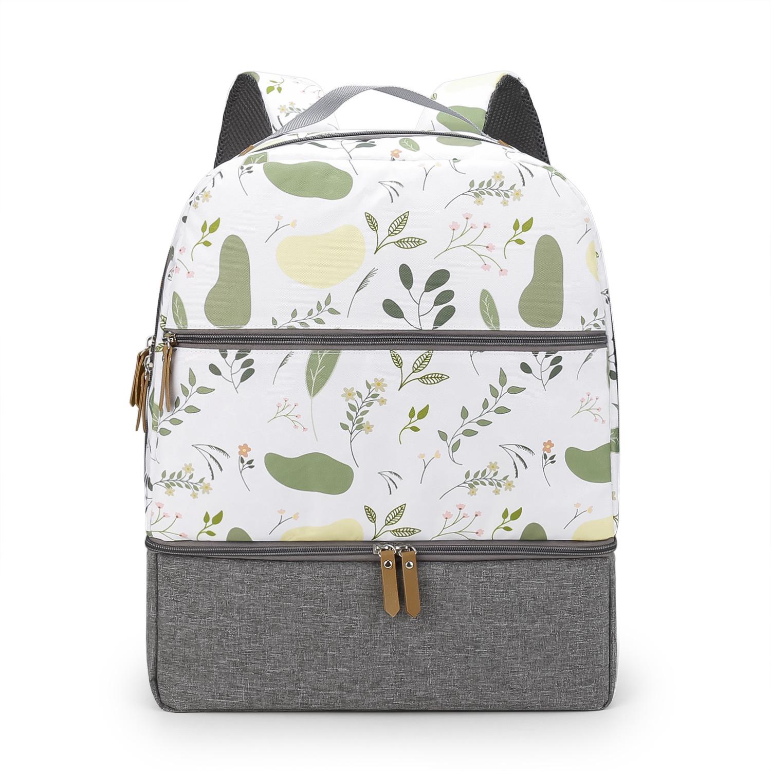 

Дорожный рюкзак для мамы и малыша: Изолированное хранение еды и молока с сохранением свежести для обедов на открытом воздухе.