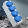 220V 10A Outdoor Waterproof Multifunction Socket Box Outdoor Electrical Cover Wall Distributor Socket Easy To Use