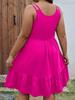 European & American Plus Size Sleeveless A-line Midi Dress for Spring/Summer 2025