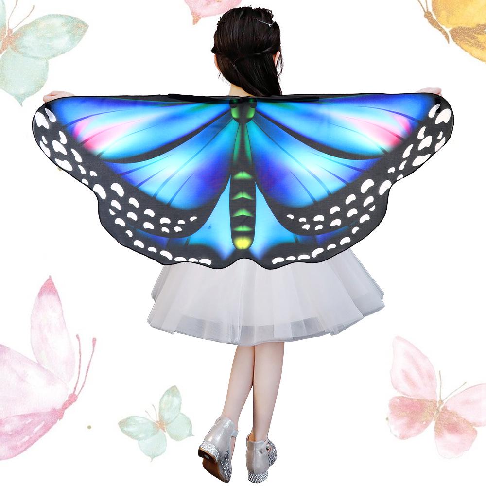 Children's Halloween Butterfly Wings Shawl Cloak Costume - European and American Street Style