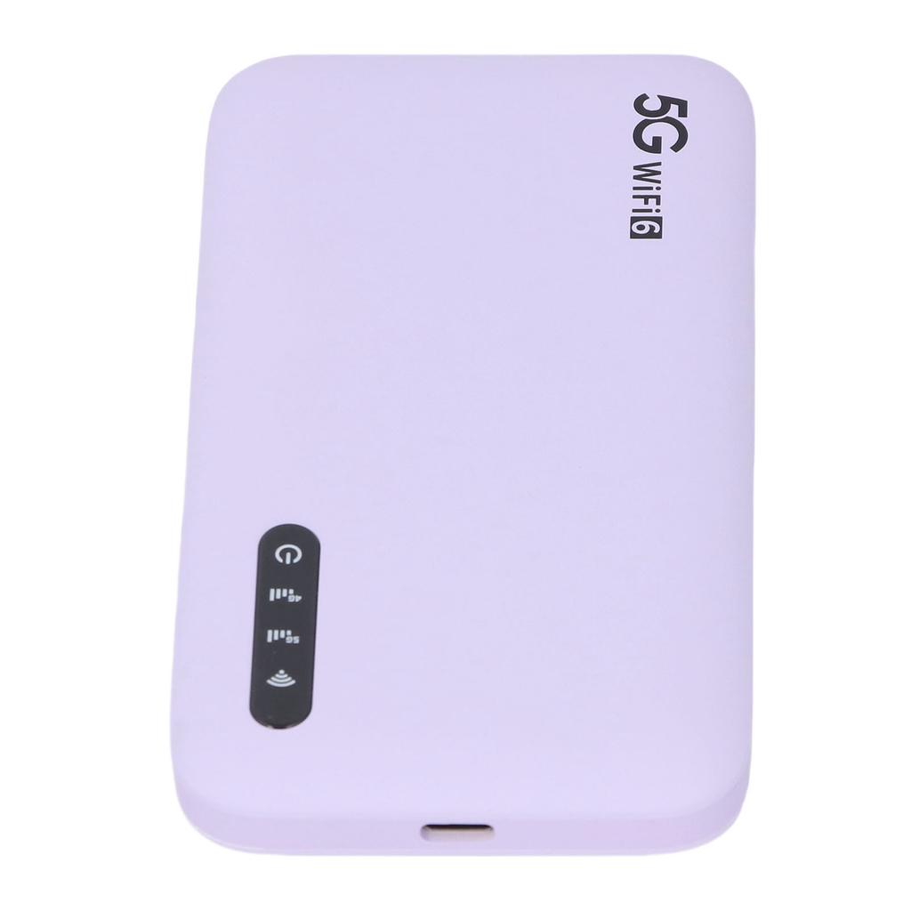 5G Mobile Hotspot WiFi6 Travel High Speed WiFi Hotspot Router with Nano SIM Card Slot Support 16 Devices 6100mAh