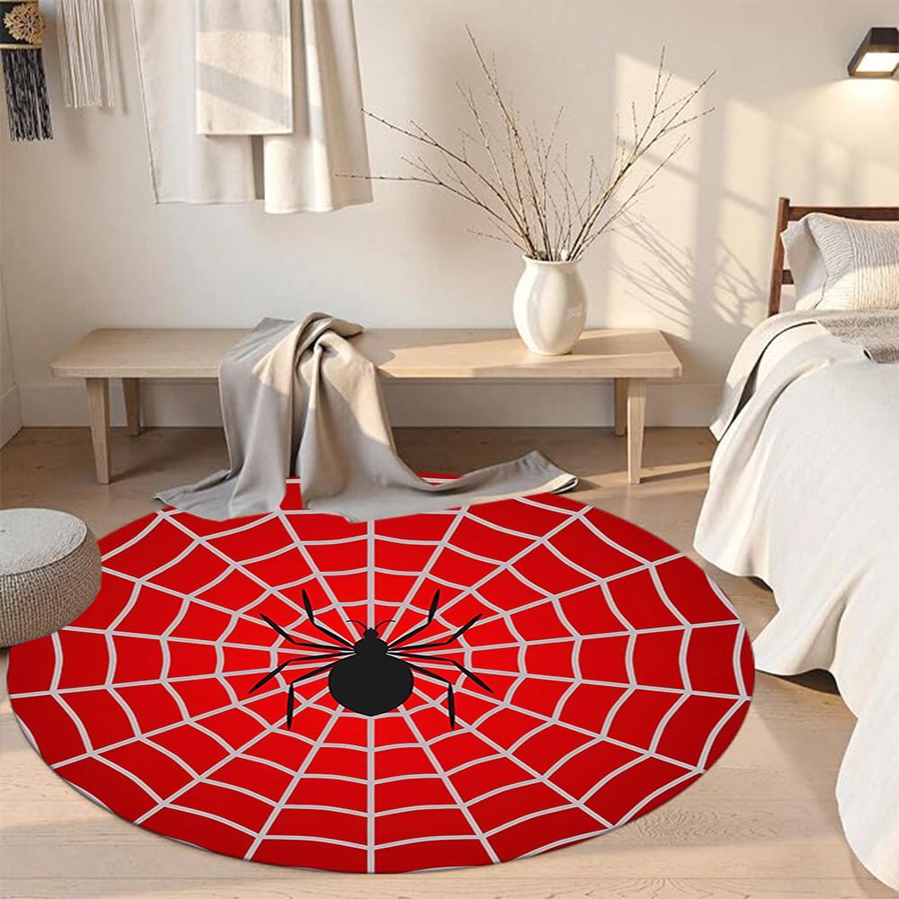 Spider Round Area Rug Design for Bedrooms Dining Room Decorate room Dormitory Anti-slip Round Rug Office home decor