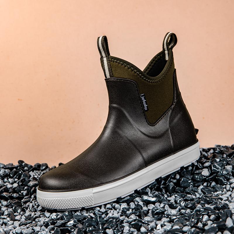 

Новые водонепроницаемые ботинки Four Season, маслостойкие, для активного отдыха, повседневные короткие ботинки, незаменимые для пеших прогулок и походов на открытом воздухе в дождливые дни 46 коричневый