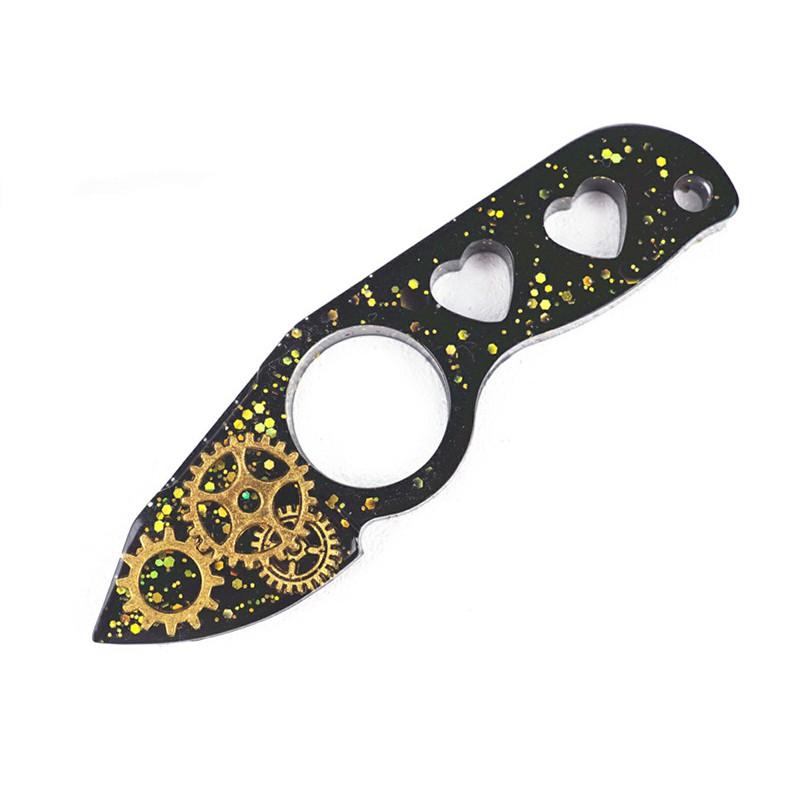 Ninja Tool Naruto Shuriken Keychain Resin Mold DIY Silicone Mold Knife Shape Keychain Mould