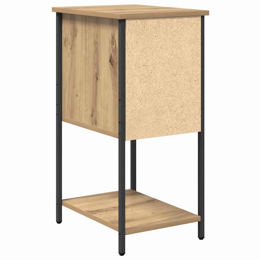 Nightstand Set of 2 Oak Style Handcrafted 32 X 42 X 70 Cm