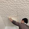 35*35cm 3D Foam Ceiling Waterproof Anti-collision Wall Stickers Peel and Stick Self-adhesive Background Wallpaper Bed Room Decor