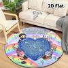 Re Zero Round Area Rug Carpet Rug For Living Room Bedroom Sofa Playroom Decor Nonslip Floor Mat