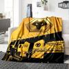 Name Custom Wolves FC Print Flannel Blanket High Quality Warm Comfortable Cover for All Seasons Perfect for Gifts Home Decor