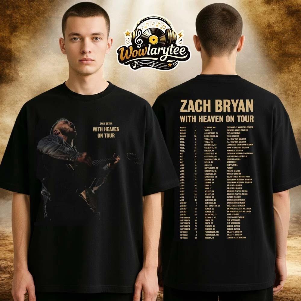 

1Zach Bryans With Heaven on Tour 2026 - T-Shirt Unisex Full Size 3XL
