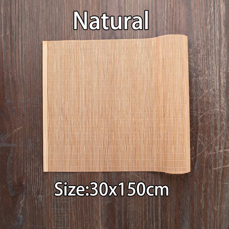 Natural Bamboo Table Runner Placemat Tea Mats Table Placemat Pad Ceiling Decor Home Cafe Restaurant Decoration
