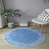 Boho Round Rugs - 2Ft Washable Non-Slip Small Round Area Rug Throw Soft Cute Round Nursery Rug Non-Shed Lightweight Bathroom Rug, Print Circle Rug
