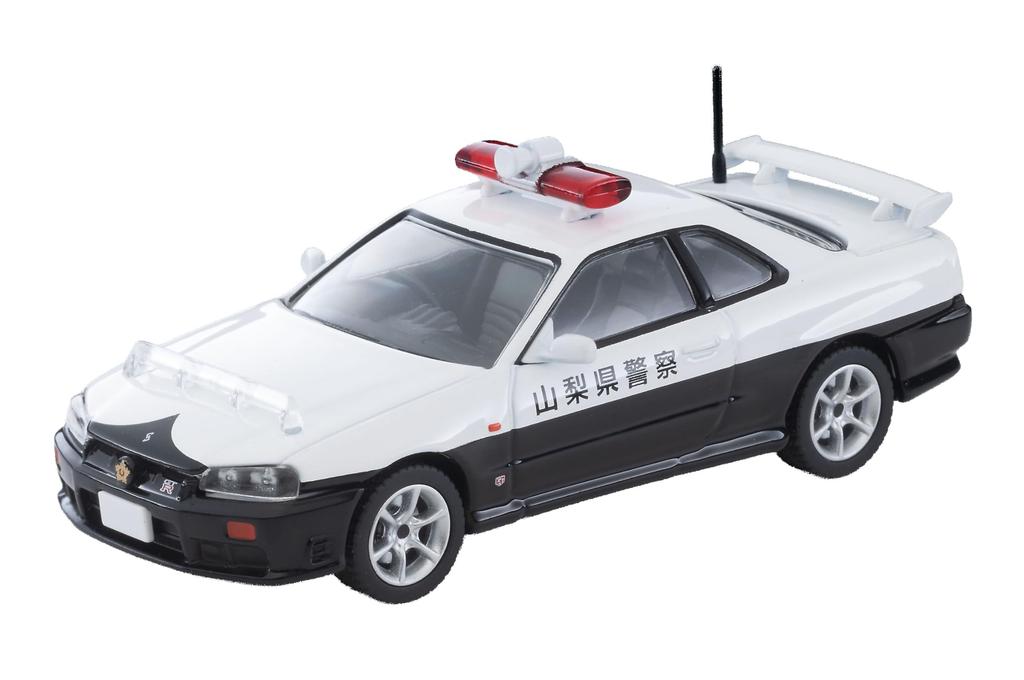 TOMYTEC Tomica Limited Vintage Neo Nissan Skyline Sports Coupe 25GT TURBO Patrol Car Yamanashi Prefectural Police Finished Model 336716 1/64 LV-N366a