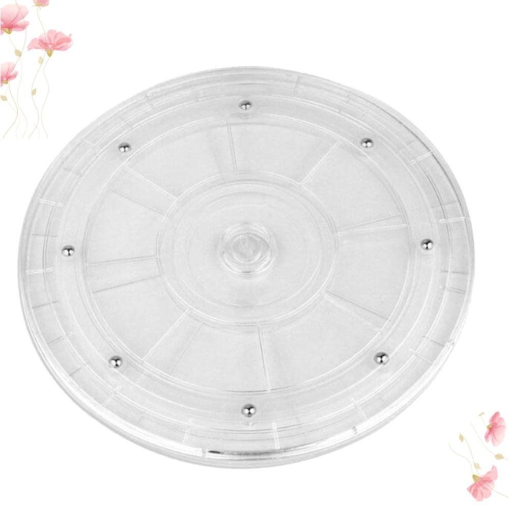 Transparent Rotating Display Stand Round 360-Degree Rotary Table Acrylic Turntable  Furniture