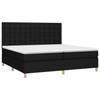 VidaXL Slat Bed Base with Mattress and LED, Upholstered Bed with Headboard, Double Bed, Adult Bedroom Bed, 3135783
