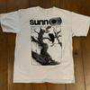 Rare SUNN O White T Shirt Concert S 5XL TR632 Vintage Washed Unisex Homme Top For Everyday Wear Stylish Graphic Slightly