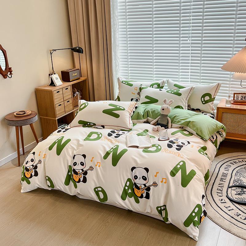 Nordic Thickened 100 Percent Cotton Brushed Duvet Cover Soft Skin Friendly Comfortable Single Double Quilt Cover