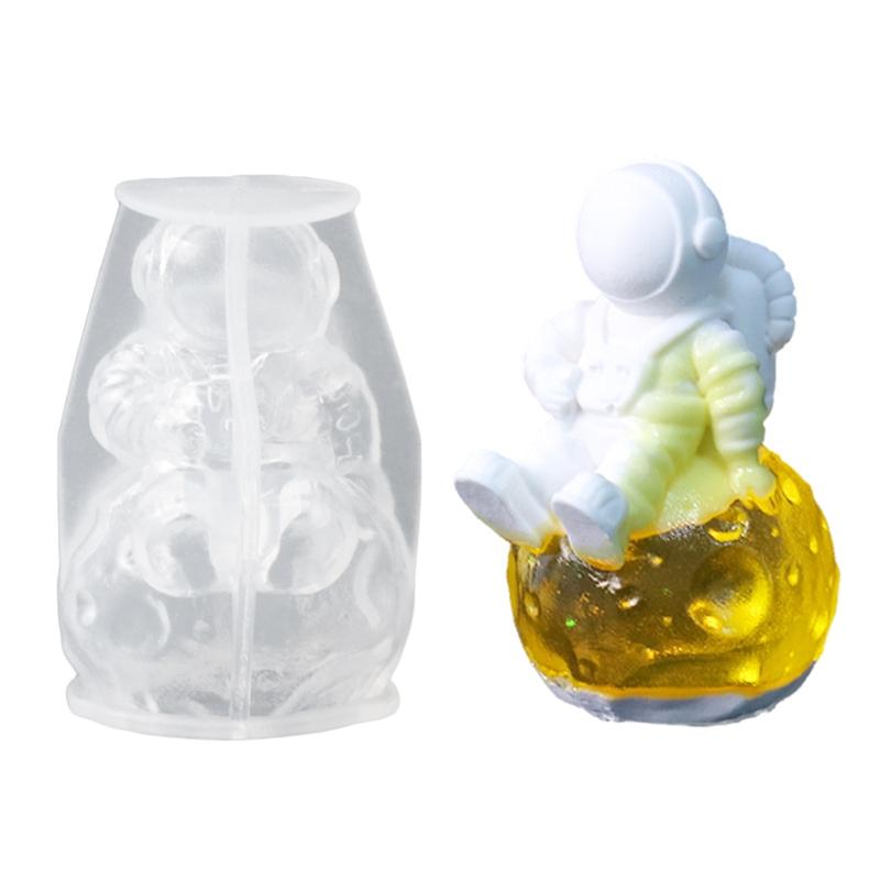 

Spaceman Molds Bedroom Lamp Container Epoxy Resin Handmade Crafts DIY Jewelry Making 3D Silicone Astronaut Mold 1