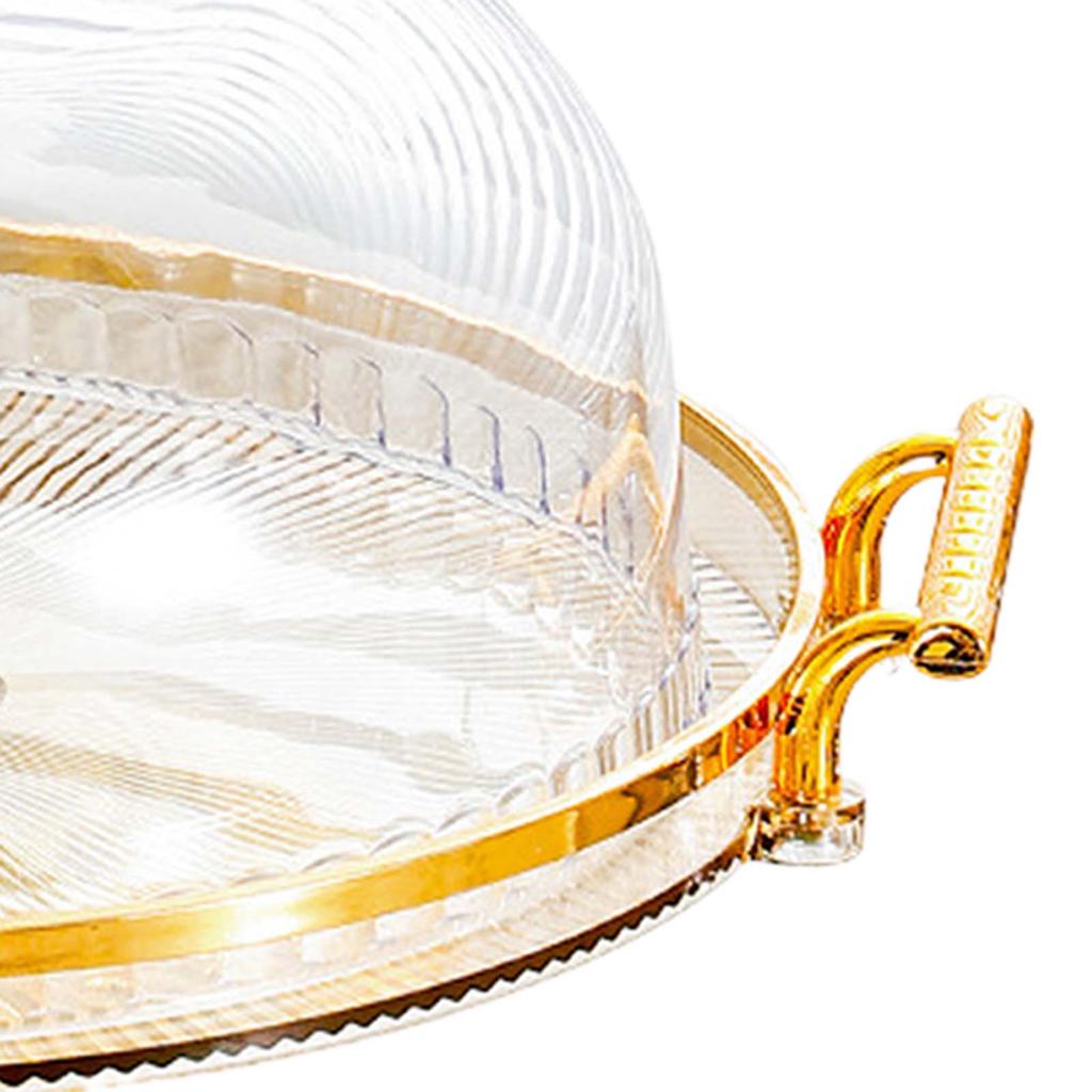 Cake Stand with Lid Footed Cake Plate Platter for Cookies Cupcake Cheesecake