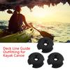 10pcs Nylon Large Deck Line Guide Round Outfitting for Kayak Canoe
