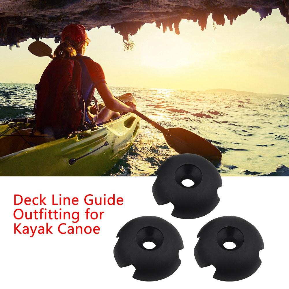 10pcs Nylon Large Deck Line Guide Round Outfitting for Kayak Canoe