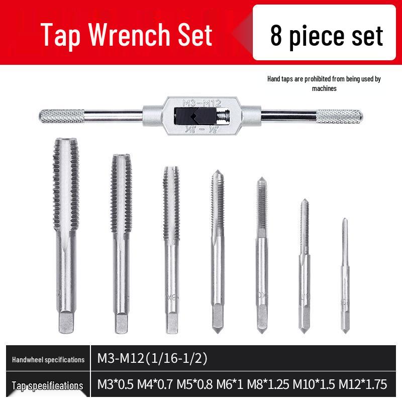 Verstellbarer T-Griff-Gewindebohrer & Aufbohrwerkzeug aus Vollstahl