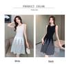 Women's French-Style Sleeveless Knit Dress - Petite Waist-Cinched, Slimming A-Line Vest, Summer New Arrival