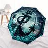 1pc Ocean Voyage Auto Open/close, All-Season Portable Folding Umbrella for Women & Men, Travel, Everyday, Formal Events -06179