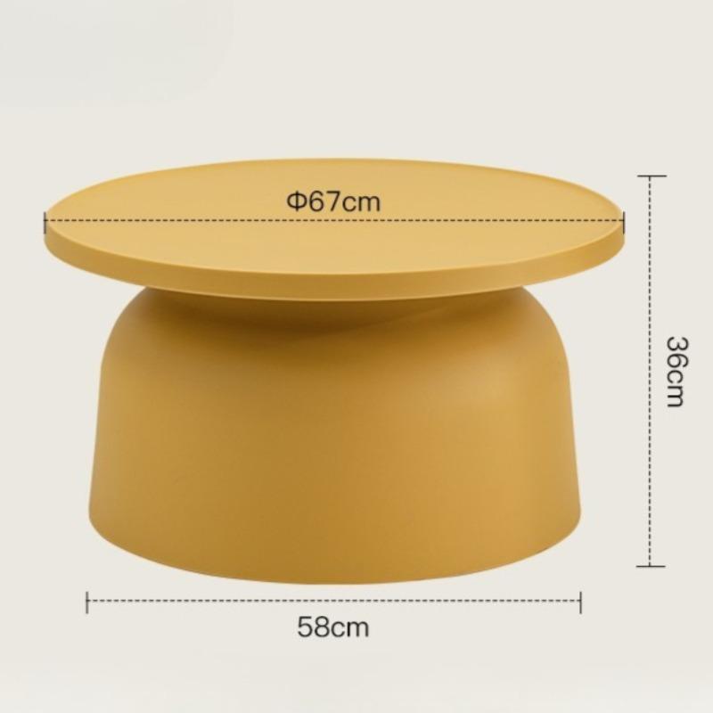 Modern Coffee Table Plastic Side Tables Minimalist Living Room Round Center Table Creative Luxury Tea Tables Home Furniture