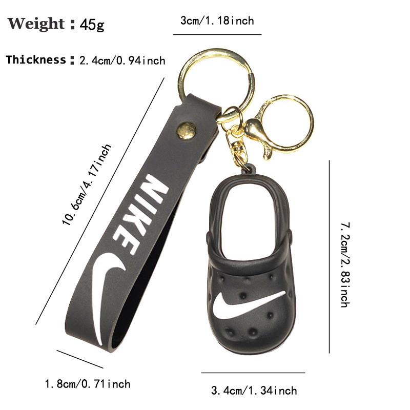 Multi Color Simulation Mini Slipper Pendant Keychain For Gift And Decoration