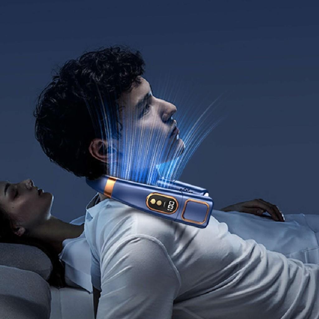 Portable Hanging Neck Fan Silent Bladeless Cooling Mini Air Conditioner Blue Black White Pink