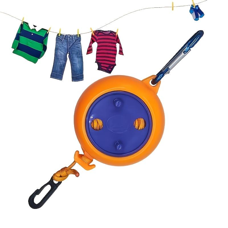 10M Nicht-Perforierte Wäscheleine Einziehbar Tragbar Reise Trockenständer Outdoor Camping Winddicht Rutschfest Tragbarer Hängeständer