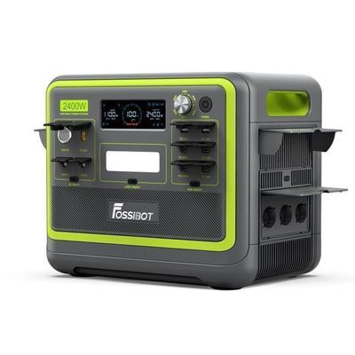 F2400 Portable Electric Station, 2048Wh 2400W Electric Solar Generator, LiFePO4 Battery Power Station, Camping