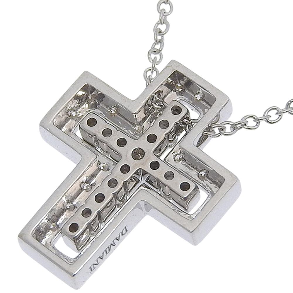 Damiani Belle Epoque XXS Necklace 20083507 cross K18 white gold/diamond 4.5g unisex Used
