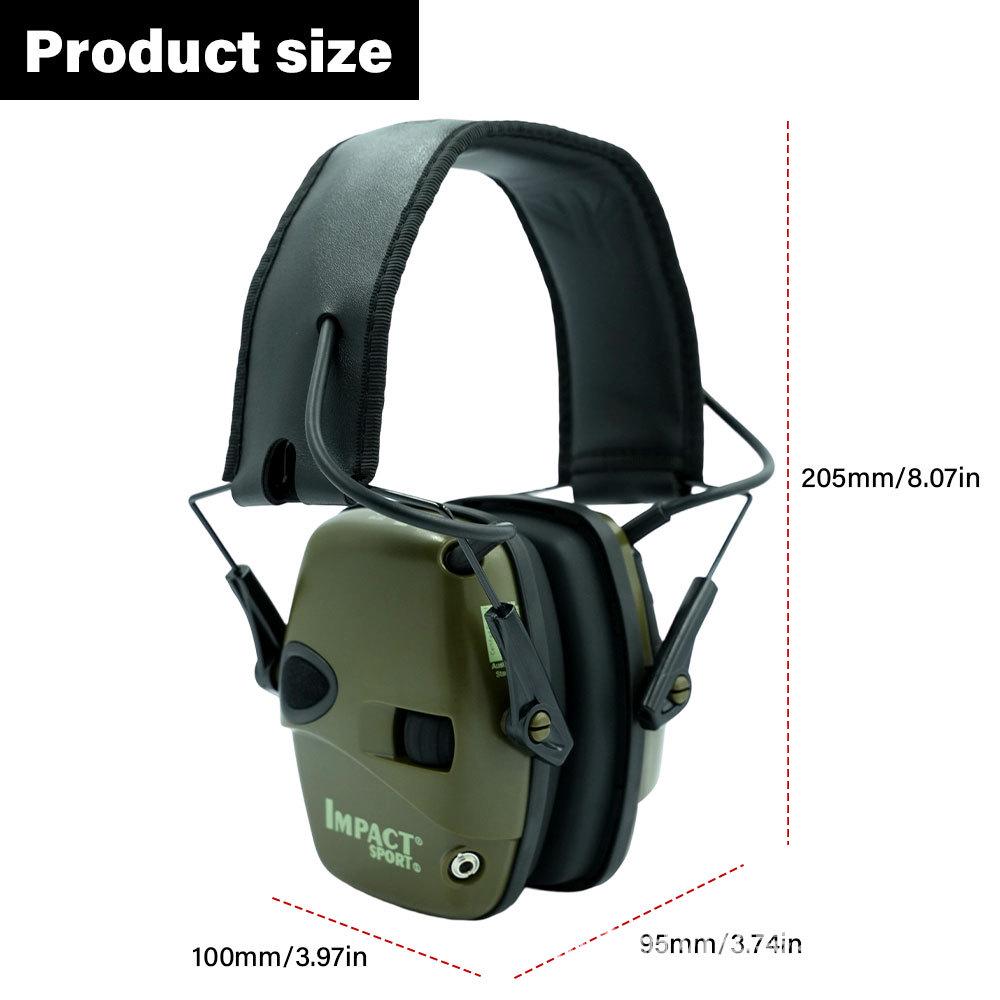 Tactical Noise-Reduction Wired Headset with Earmuffs for Shooting and CS