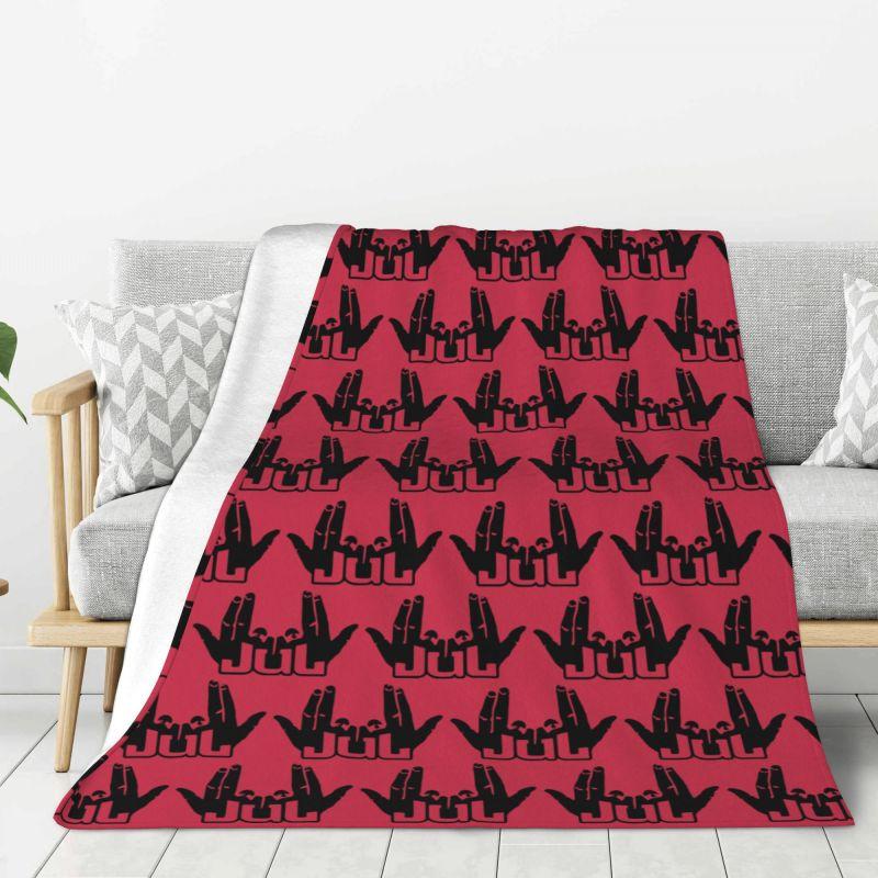 Custom 3D Printed Jul French Rapper Blankets Breathable Soft Flannel Summer Throw Blanket for Sofa Outdoor Bedding