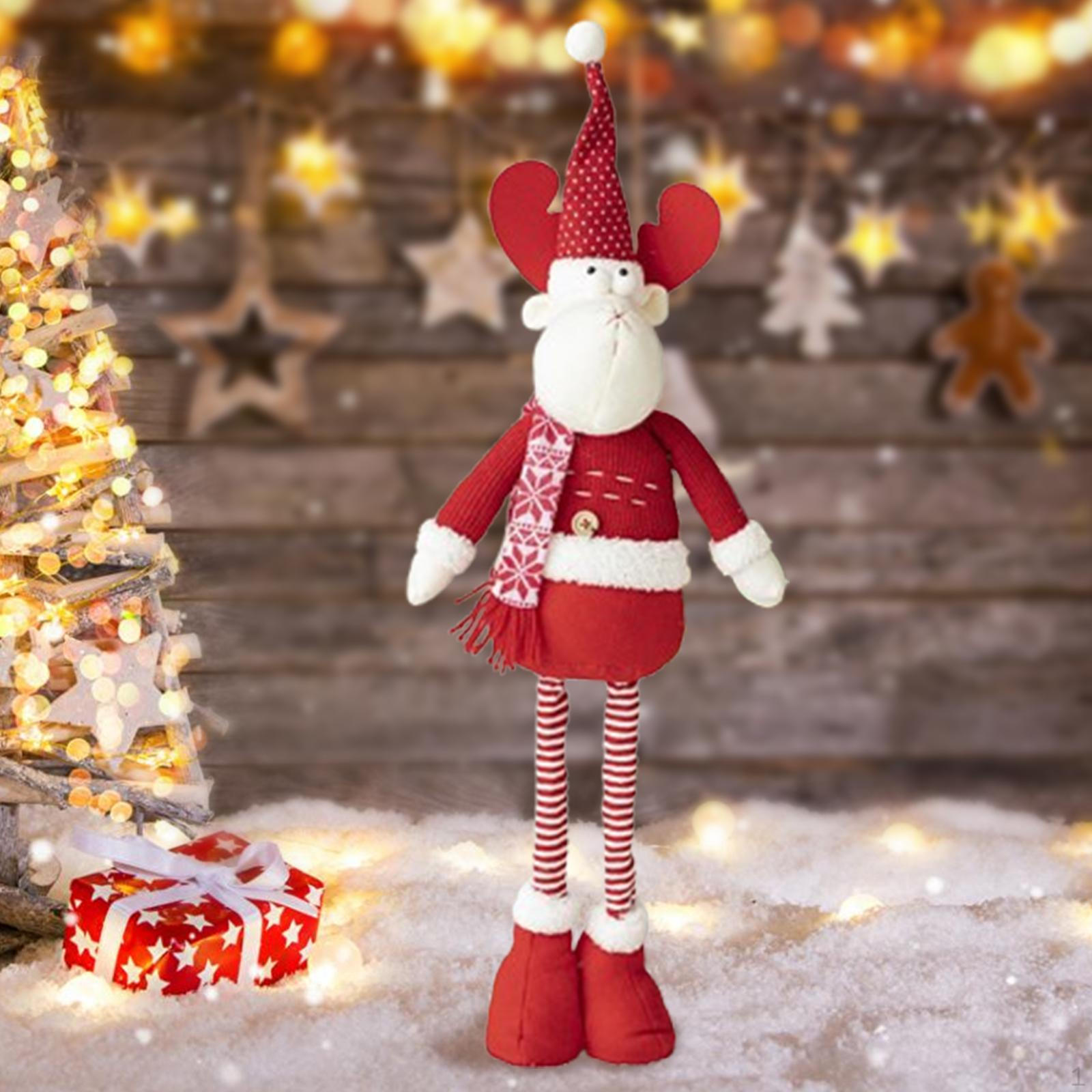 

Рождественское украшение кукла плюшевый подарок милый длинные выдвижные ноги рождественский декор скульптура для Elk Doll
