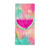 Watercolor Watermelon Beach Towel Unisex Lightweight Durable for Swimming Pool Camping Yoga Summer Essential Gift