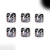 48Pcs Designs False Toe Nail Glossy Short Square Fake Toenails Full Cover Glues On Fake Toe Nail Press On Toenails