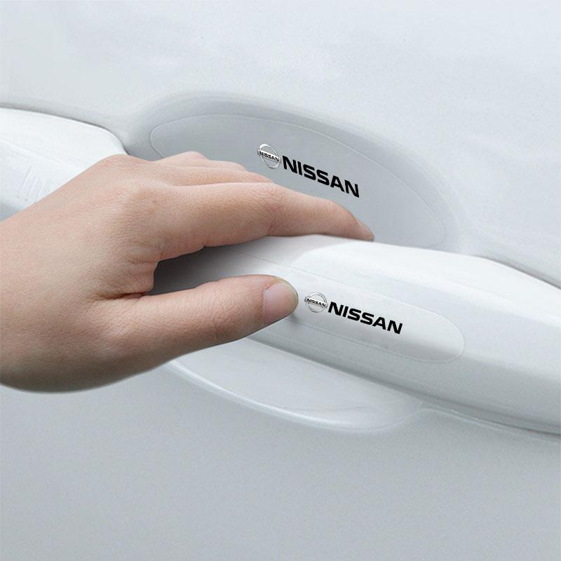 8Pcs Transparent Car Door Handle Bowl Anti Scratch Protective 3D Sticker For Nissan Nismo DAYZ Livina Roox Sentra Altima Cube Micra Note Skyline