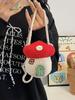 Mushroom Shape Kids Crossbody Bag With Handwoven Wool For Everyday Use