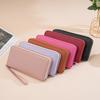New Fashion Women Long Wallet Large Capacity Multiple Card Slots Zippered Purse Business Handbag Card Holder Wallet Coin Bag