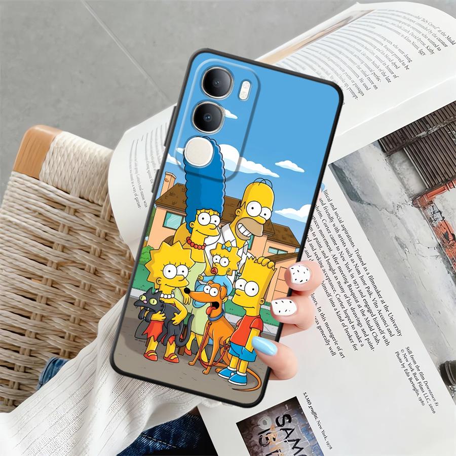 The S-simpsons Cartoon Phone Cover Case for Vivo V21E V23 V25 V30 Y51S Y78 Y71 Y91 V27 Y75 Y81 Y53S V29 Y50 Y95 Y52S Y93