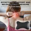2 Pack Car Neck Pillow PU Leather Automotive Headrest Pillow for Car Support Neck Pain Relief Universal Car Pillow (Black)